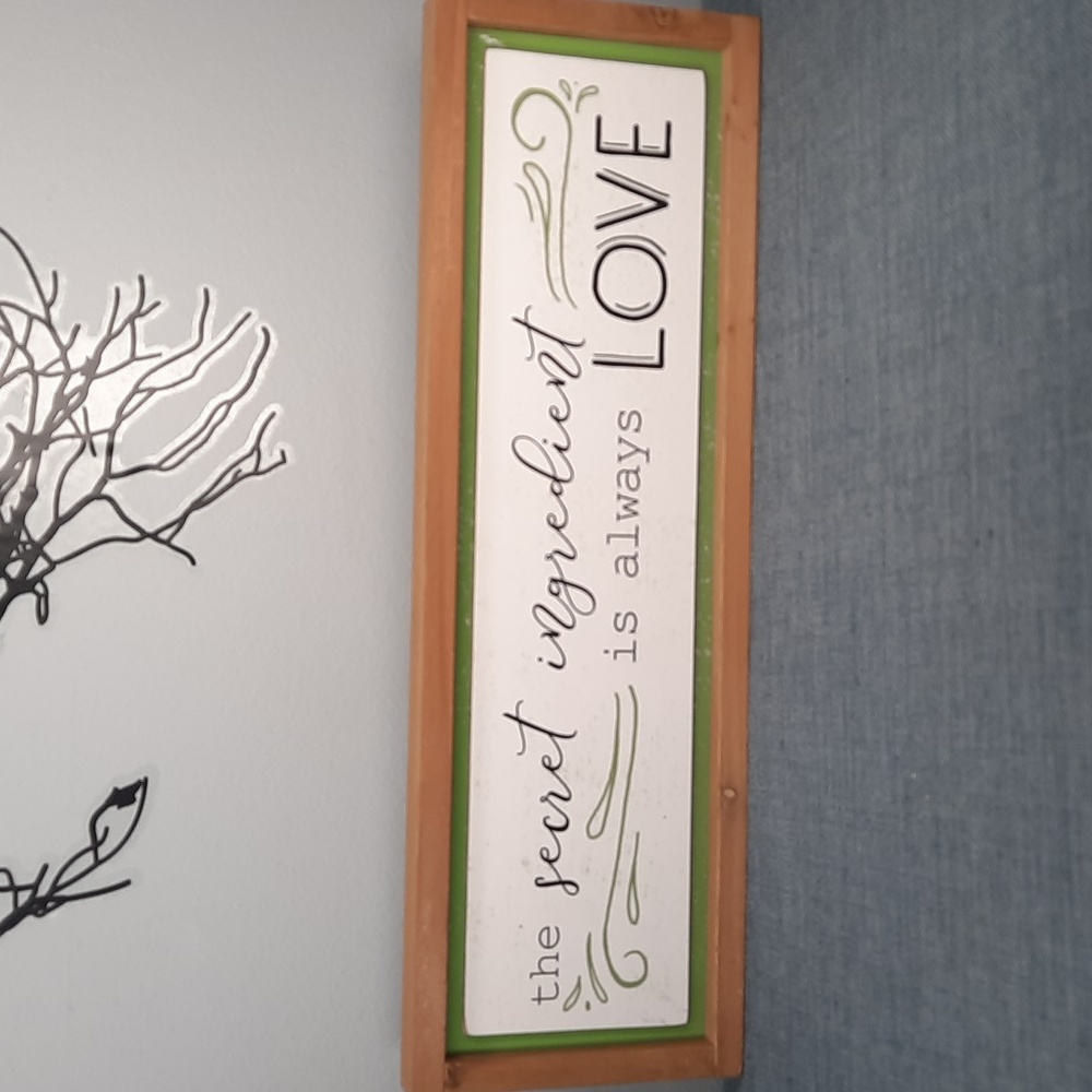 Fun Wall Sign Shelf Sitter Kitchen Cook Baker Chef Love Cooking Baking Gift